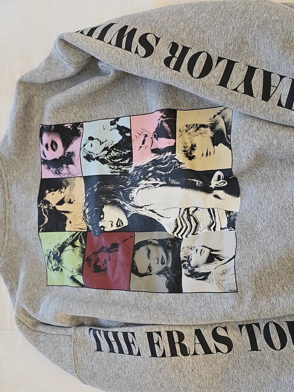 Taylor Swift Gray The Eras Tour Graphic Sweatshirt